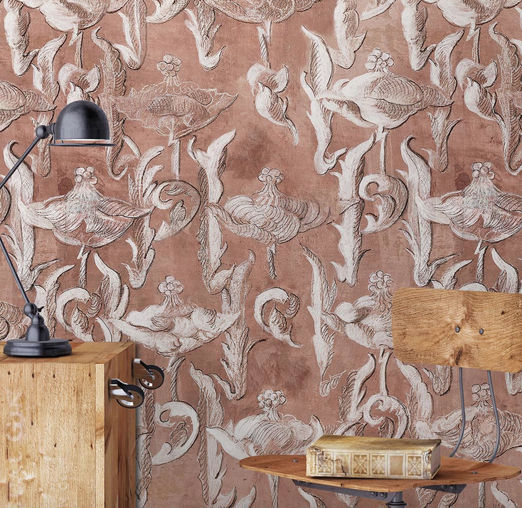 carta da parati wallcovering wallpaper interiordesigner interior design tappezzeria rivestimento pareti muri dipinti